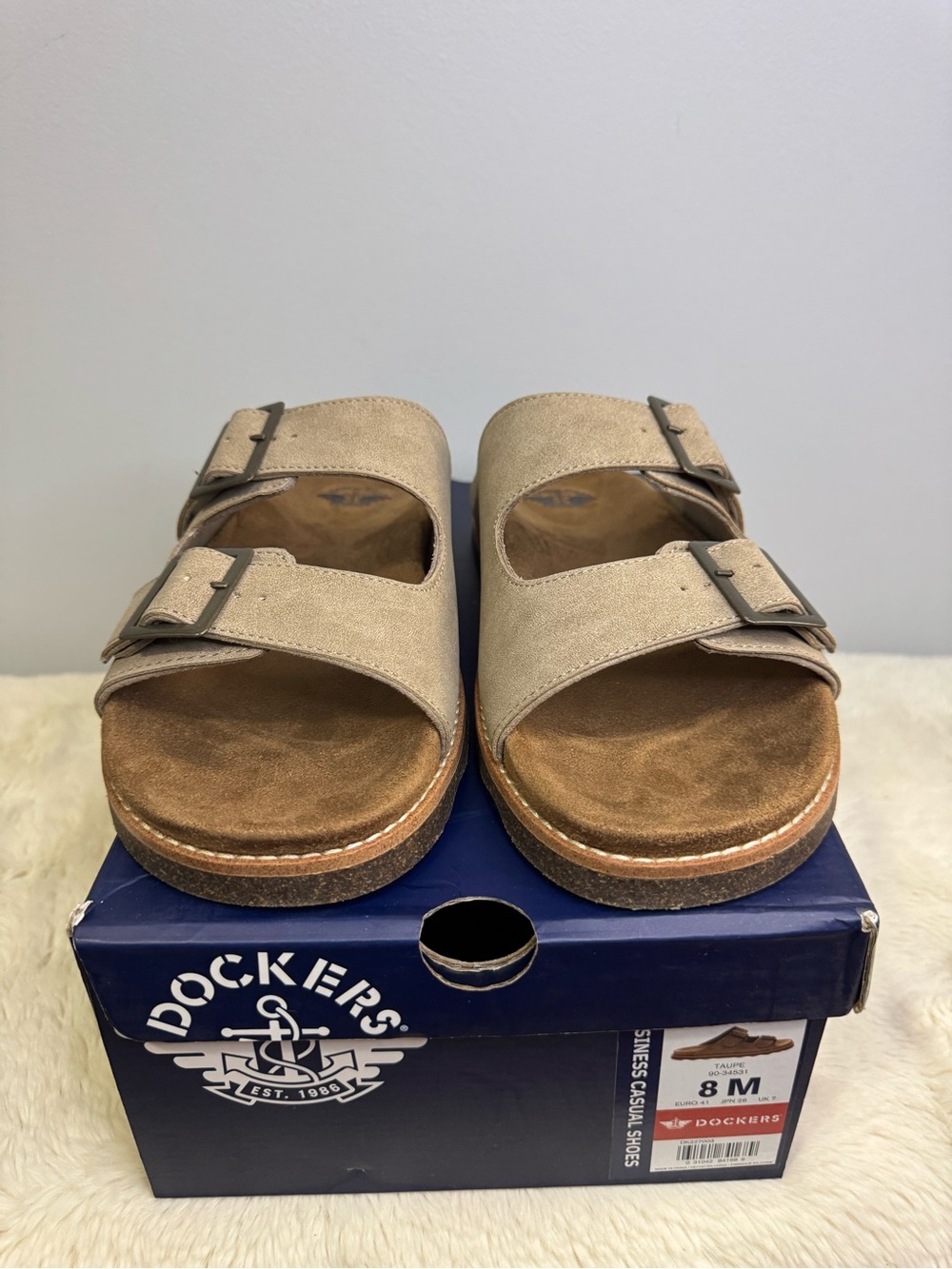 Dockers Men’s Double-Buckle Slide Sandals
